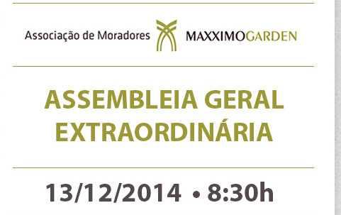 Assembleia estabelece taxa de condomínio
